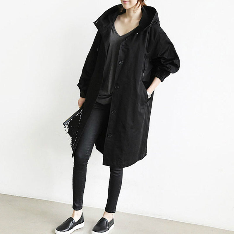 Glevato | Waterproof and Windproof Trench Coat for Women with Hood