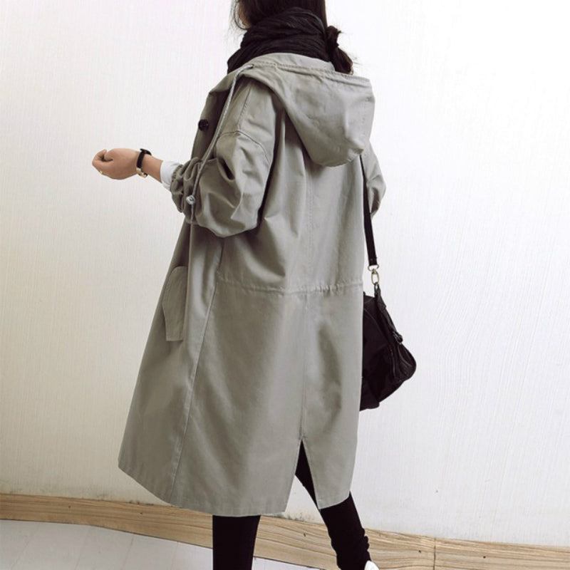 Glevato | Waterproof and Windproof Trench Coat for Women with Hood