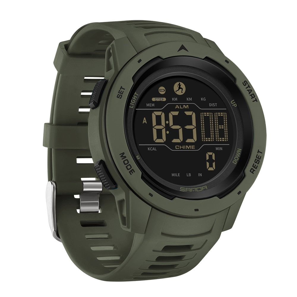 Glevato | Waterproof Military Pedometer Digital Watch