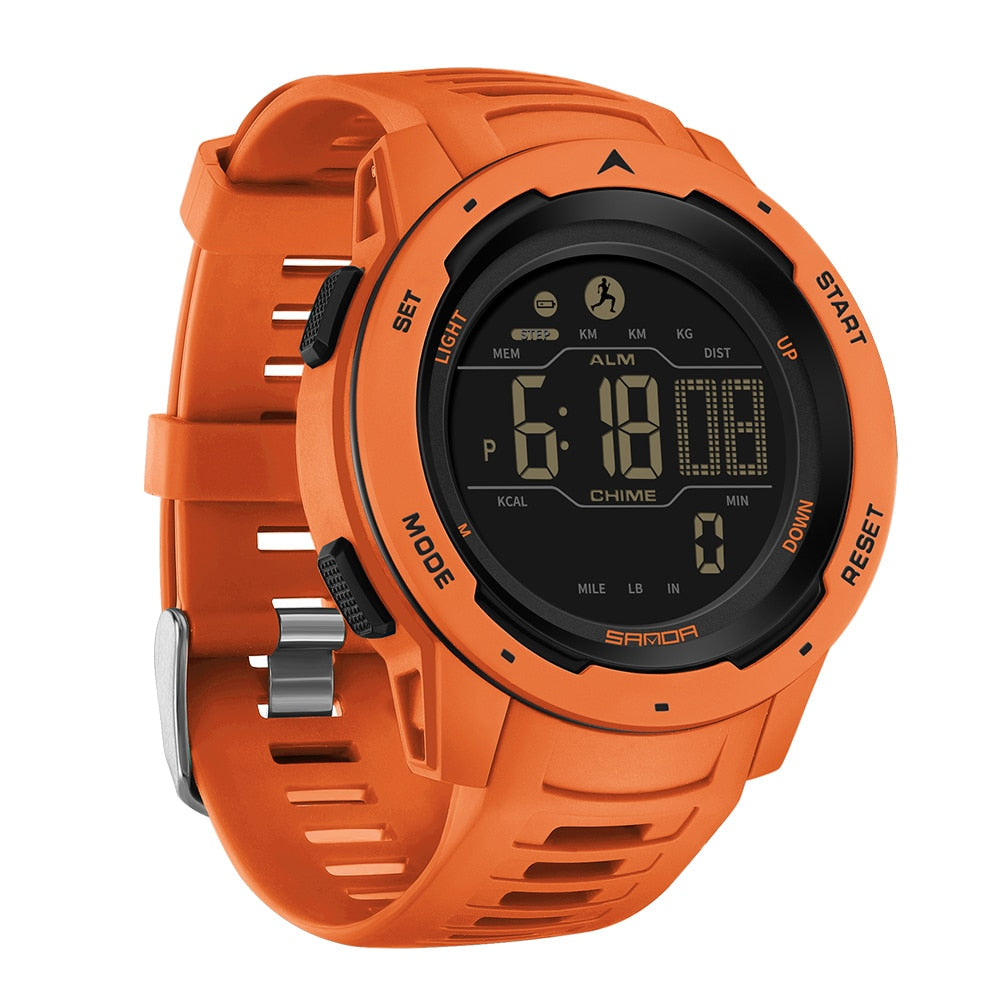 Glevato | Waterproof Military Pedometer Digital Watch