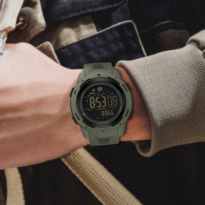 Glevato | Waterproof Military Pedometer Digital Watch
