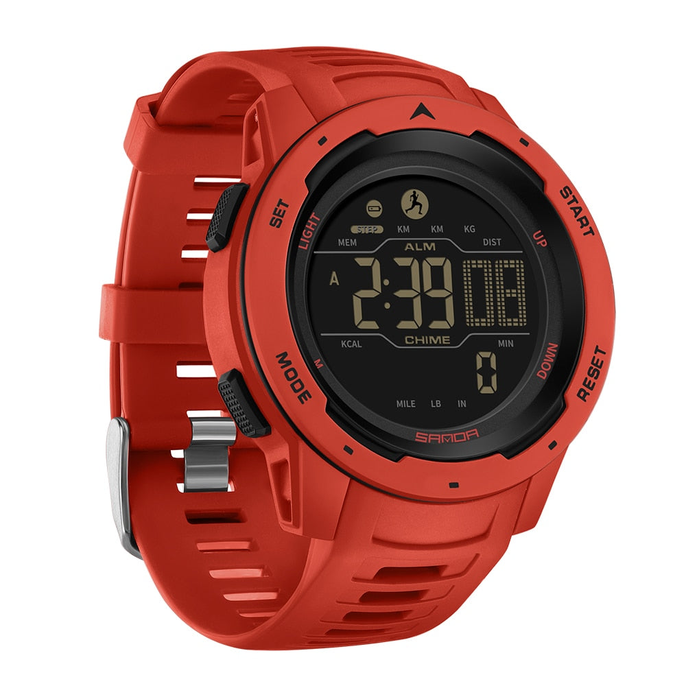 Glevato | Waterproof Military Pedometer Digital Watch