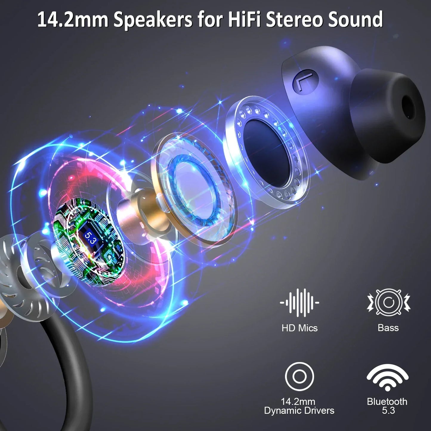 Glevato | Wireless Earbuds with Long Battery Life – SecureFit – (Buy 1 Get 1 Free)