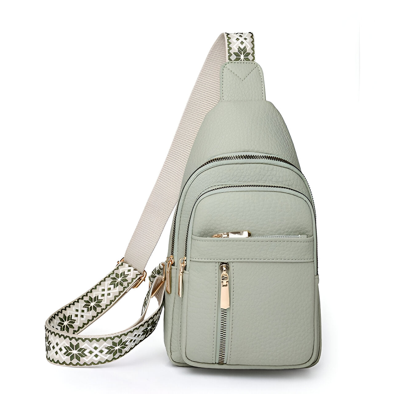 Glevato | Women's Anti-Theft Sling Backpack with Geometric Strap