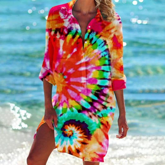 Glevato | Women's Beach Shirt Cover-Up