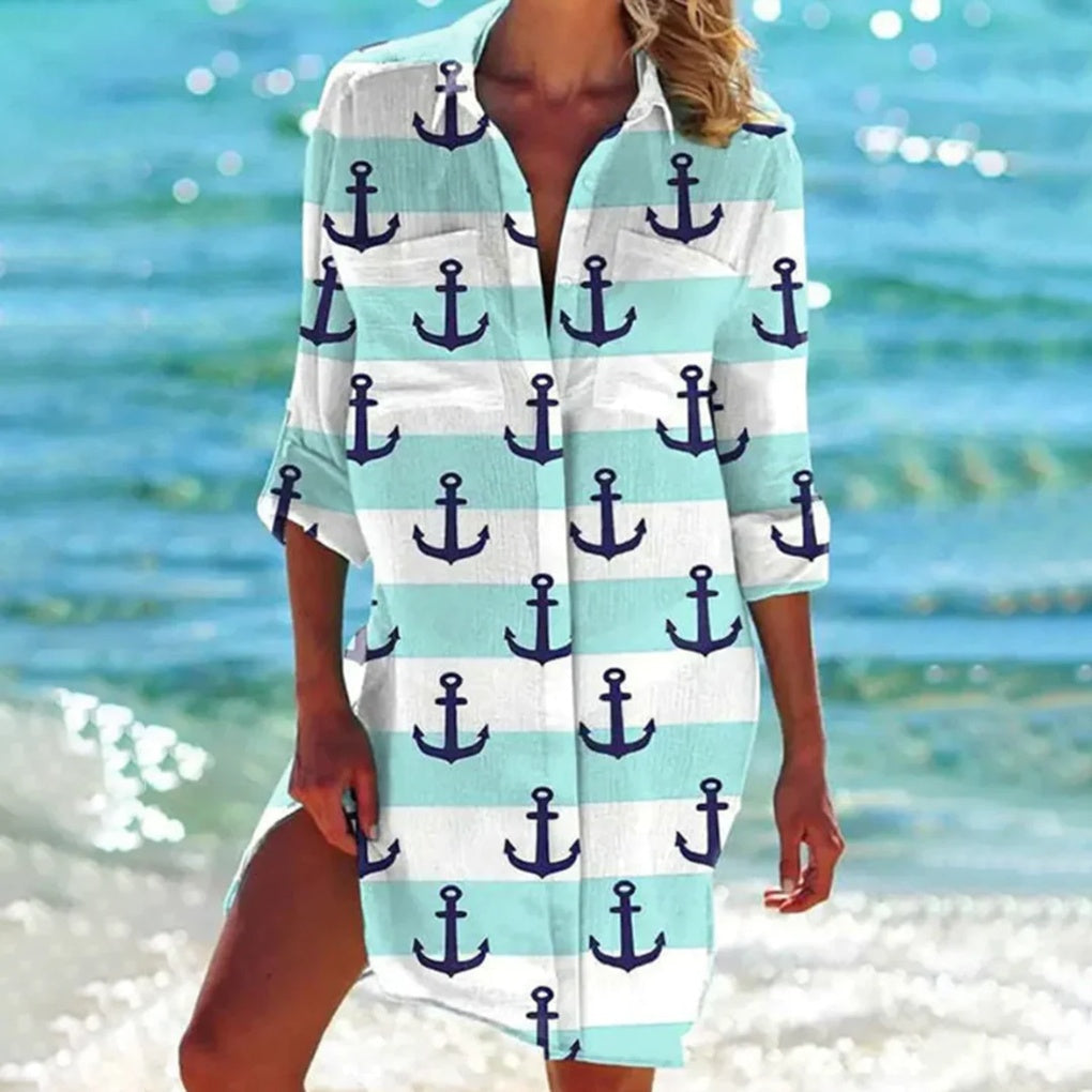 Glevato | Women's Beach Shirt Cover-Up