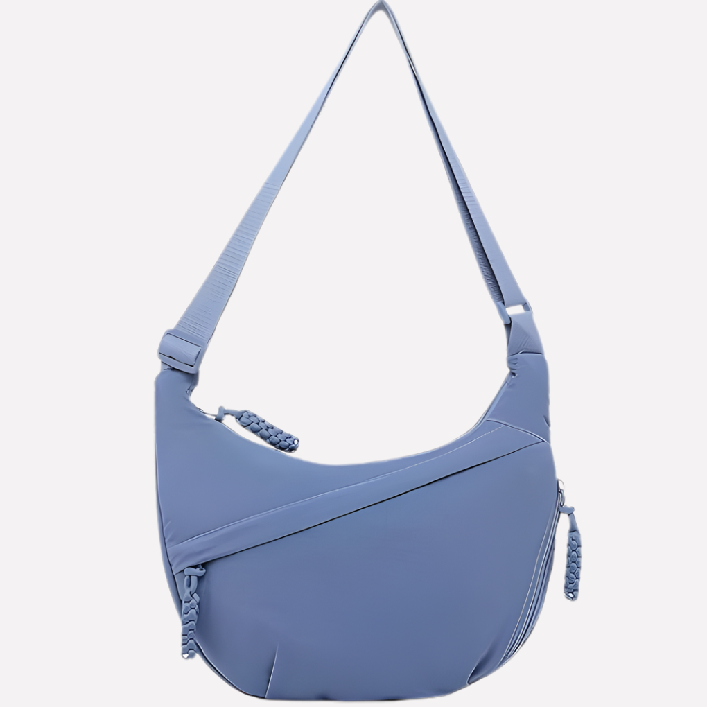 Glevato | Women's Crescent Sling Bag with Braided Detail
