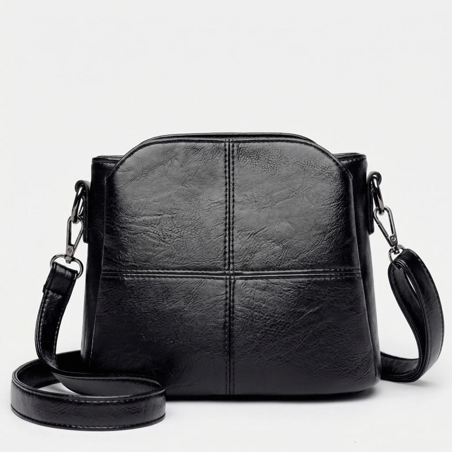Glevato | Women's Crossbody Shoulder Bag with Stitch Detail