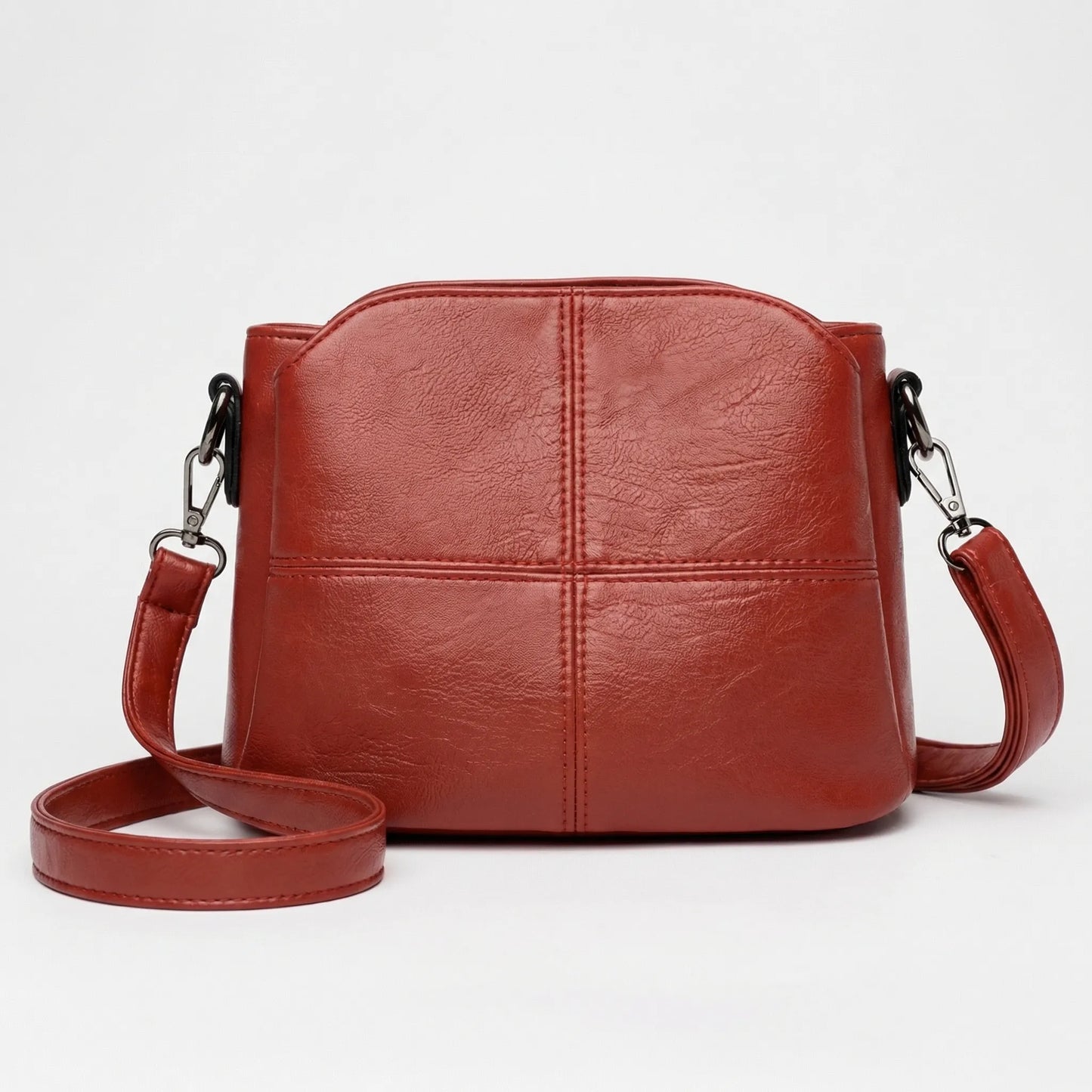 Glevato | Women's Crossbody Shoulder Bag with Stitch Detail