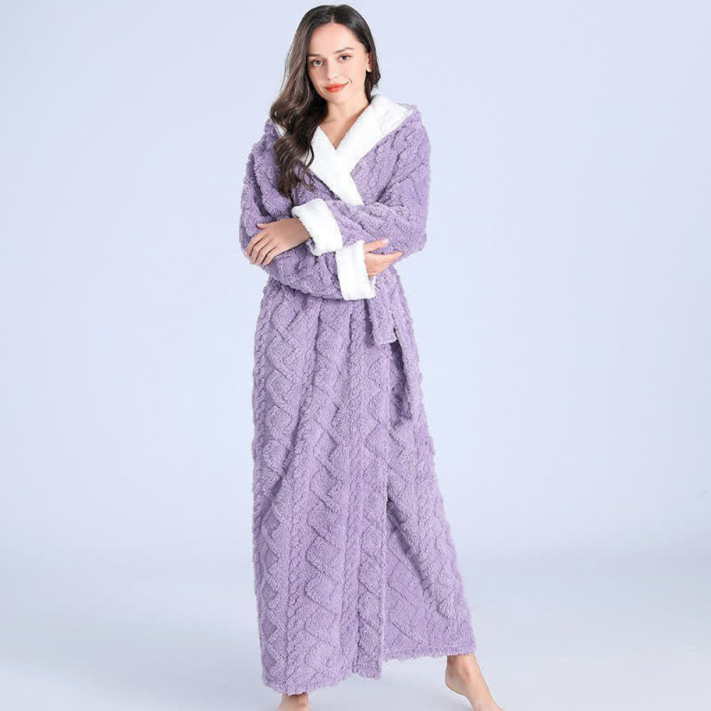 Glevato | Women's Hooded Ankle-Length Robe