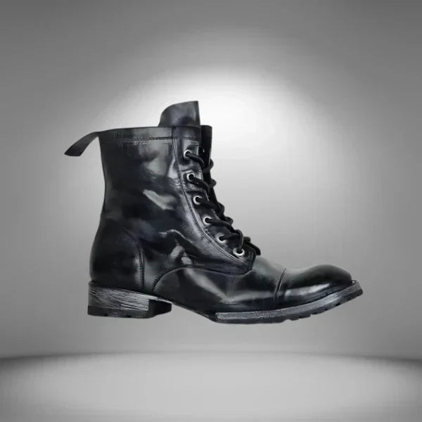 Glevato | Women's Lace-Up Cap Toe Boots
