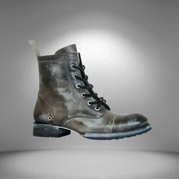 Glevato | Women's Lace-Up Cap Toe Boots