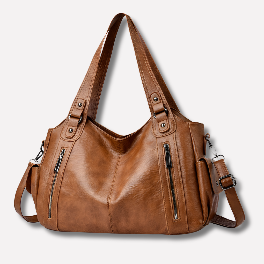 Glevato | Women's Large Tote Bag with Zip Pockets