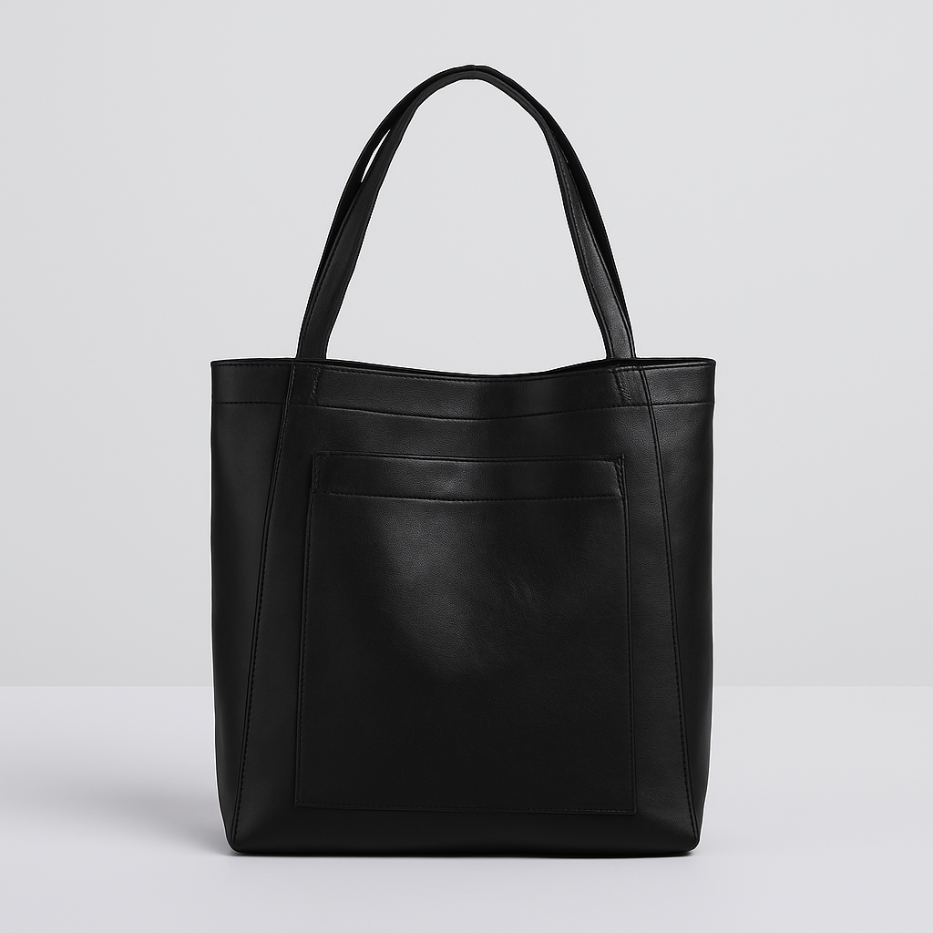Glevato | Women's Minimalist Tote Bag with Exterior Pocket