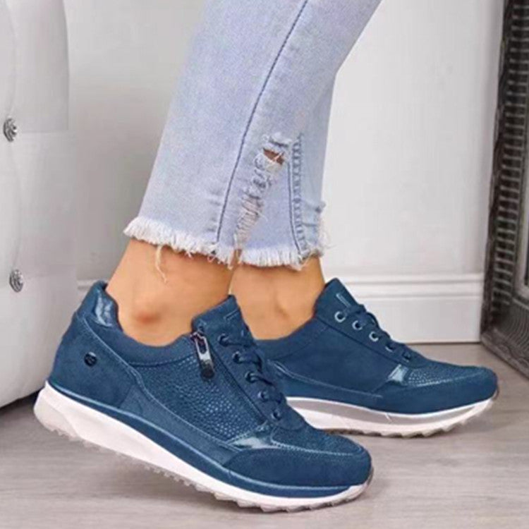 Glevato | Women's Orthopedic Sneakers with Side Zipper