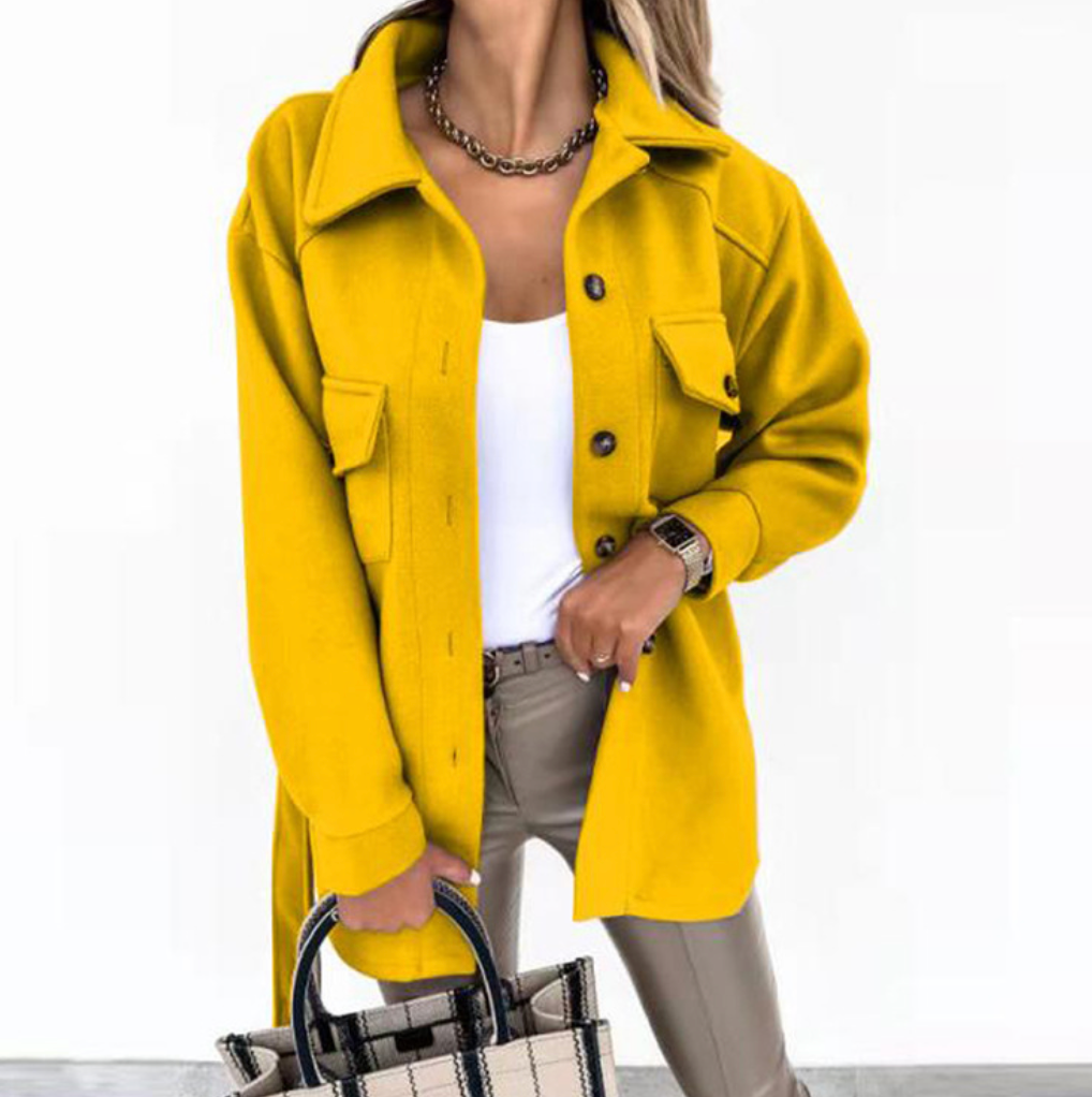 Glevato | Women's Overshirt Jacket with Belt