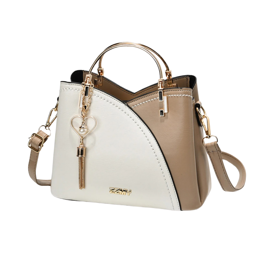Glevato | Women's Patchwork Tote Bag with Tassel Charm