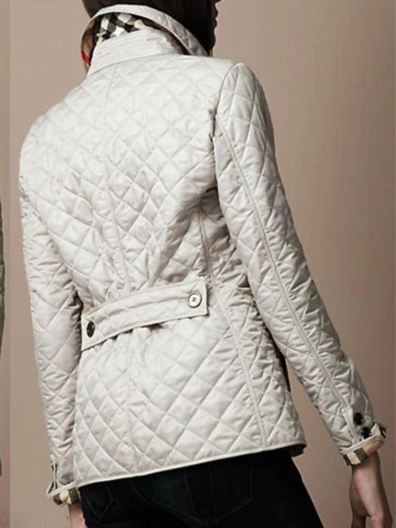 Glevato | Women's Quilted Jacket with Turned-Down Collar