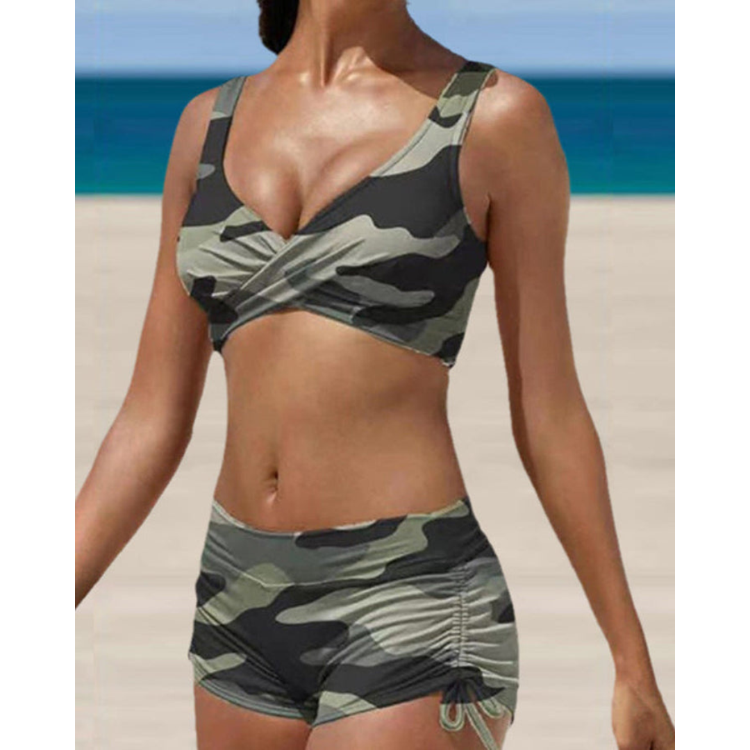Glevato | Women's Ruched Side Bikini Set