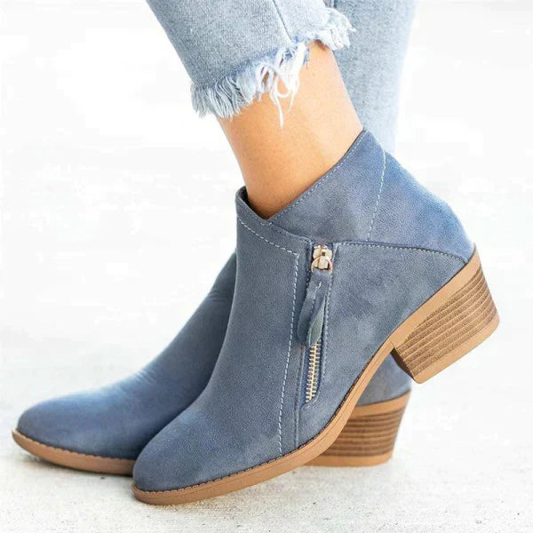 Glevato | Women's Side Zip Ankle Boots