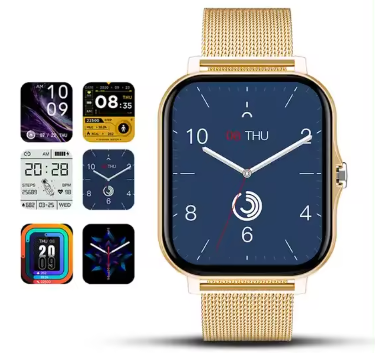 Glevato | Women's Smartwatch with Slim Mesh Band