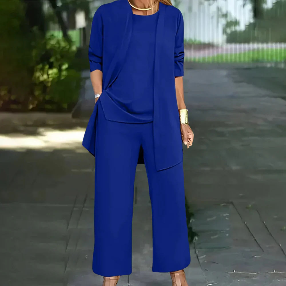 Glevato | Women's Three-Piece Pantsuit Set
