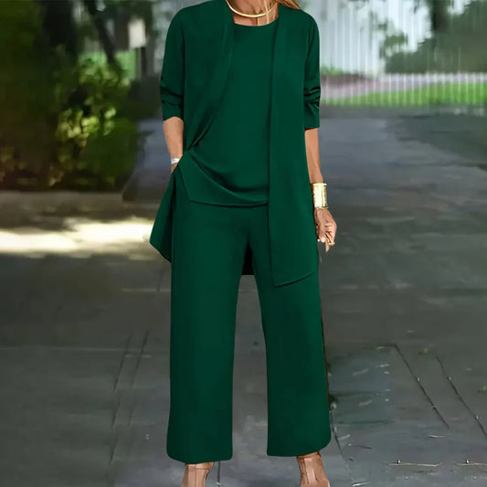 Glevato | Women's Three-Piece Pantsuit Set