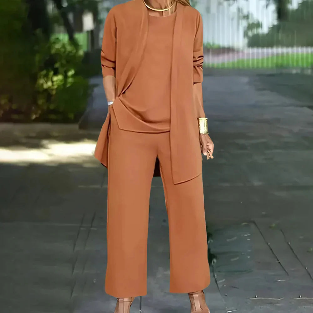 Glevato | Women's Three-Piece Pantsuit Set