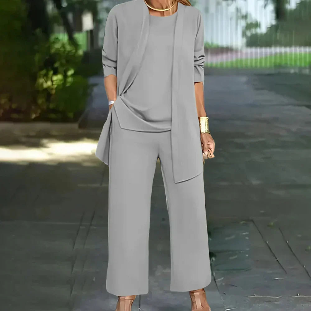Glevato | Women's Three-Piece Pantsuit Set