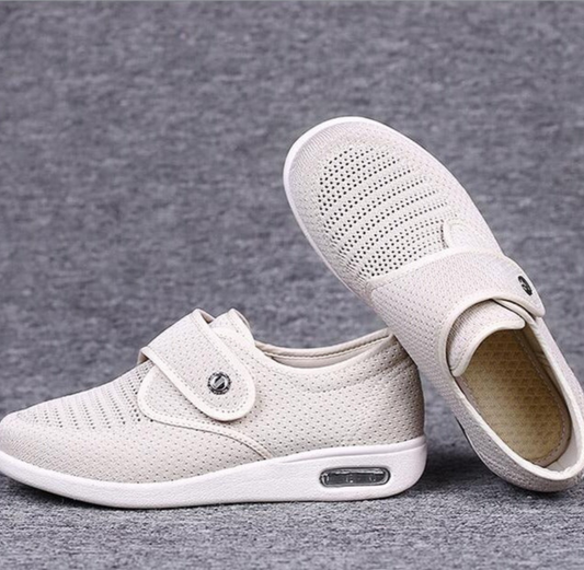 Glevato | Women's Wide Diabetic Comfort Shoes with Hook-and-Loop