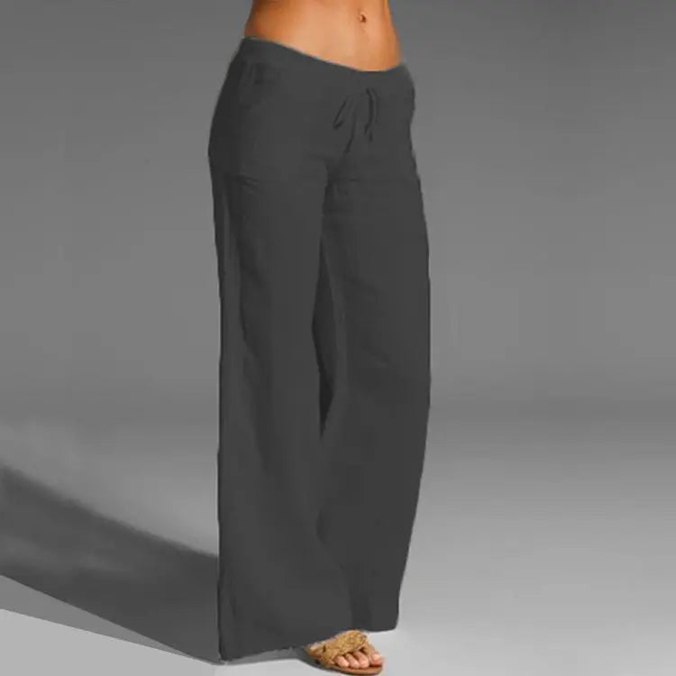 Glevato | Women's Wide-Leg Drawstring Trousers