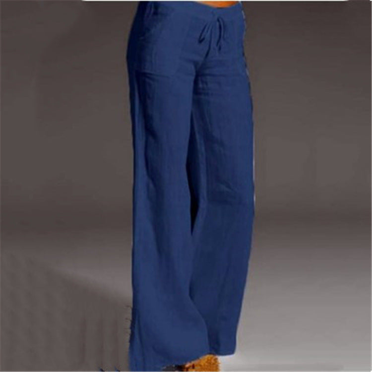 Glevato | Women's Wide-Leg Drawstring Trousers