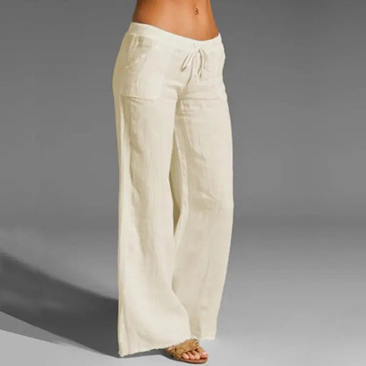 Glevato | Women's Wide-Leg Drawstring Trousers