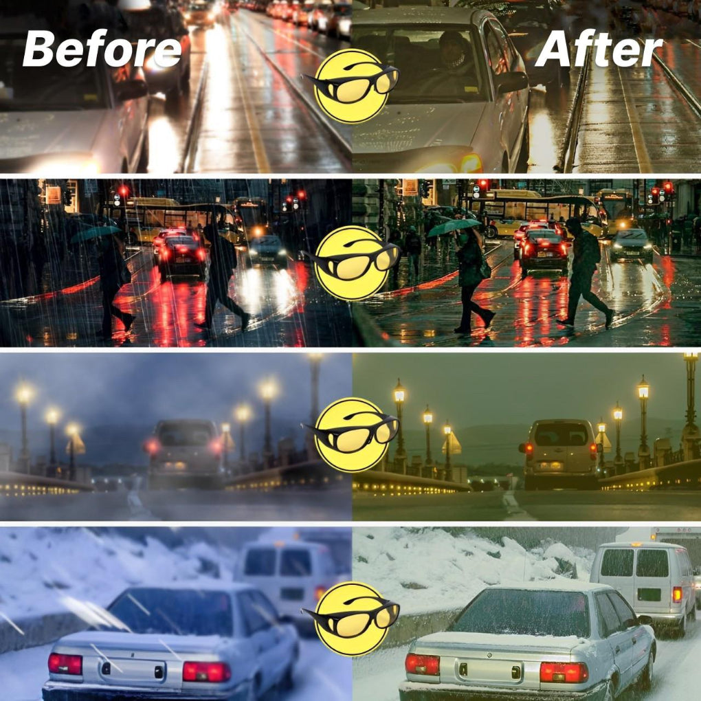 Glevato | Yellow Lens Night Driving Glasses for Reduced Glare