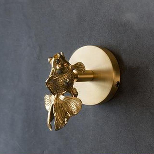 GOLDHORN – Decorative Animal Coat Hook made of Brass with Gold Finish