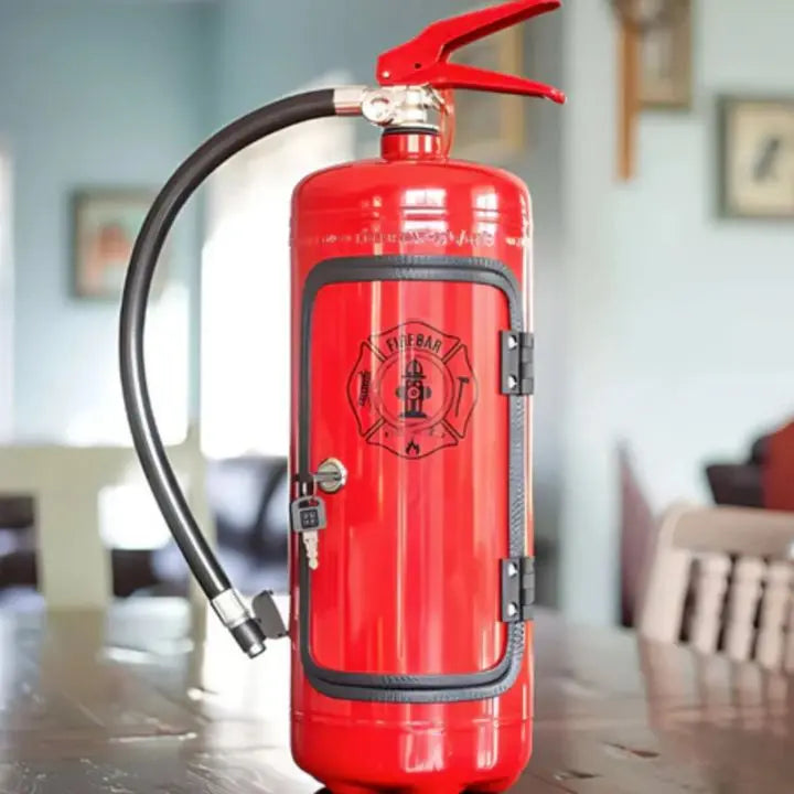 Handcrafted Fire Extinguisher Mini Bar – Unique Gift Idea