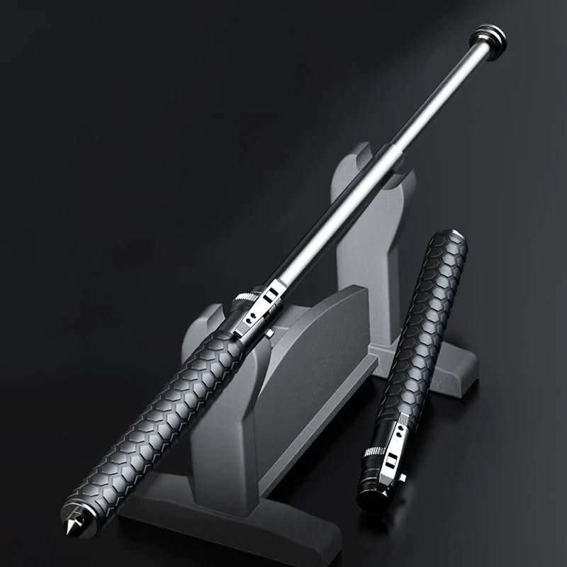 HIKESHIELD - Adjustable Alloy Steel Hiking Stick with Anti-Slip Handle for Stable Support While Hiking and Traveling