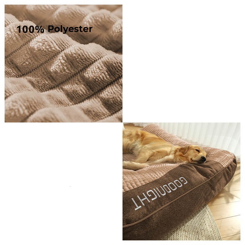HUGBED – Large scratch-resistant dog bed with orthopedic spinal support
