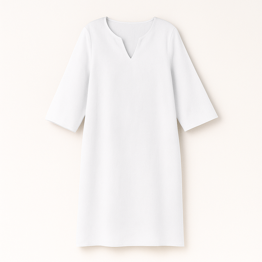 Josette | Elegant V-neck autumn dress