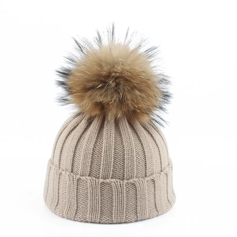 Knitted Winter Pom-Pom Hat - Felina