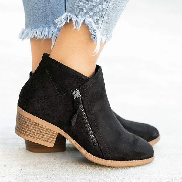 Leather Orthopedic Ankle Boots - Helena