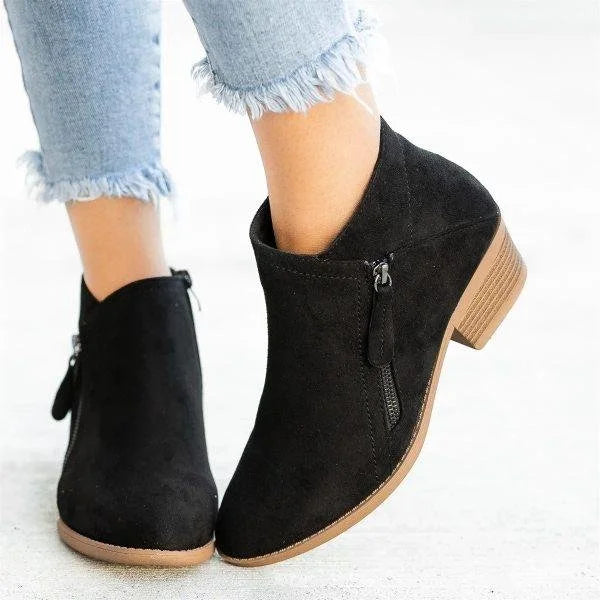 Leather Orthopedic Ankle Boots - Helena