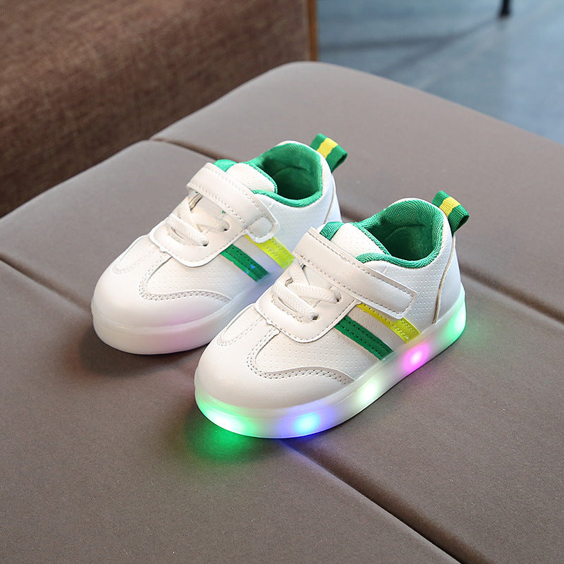 LED Kids Sneakers with Flexible Sole