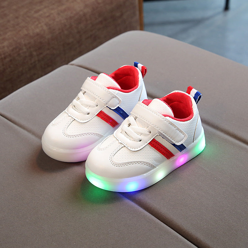 LED Kids Sneakers with Flexible Sole