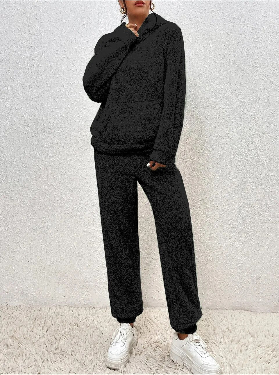 LuxeCuddle Ultra-Comfortable Teddy Hooded Pajama | Treat Yourself to Unmatched Comfort and Style for Relaxation at Home