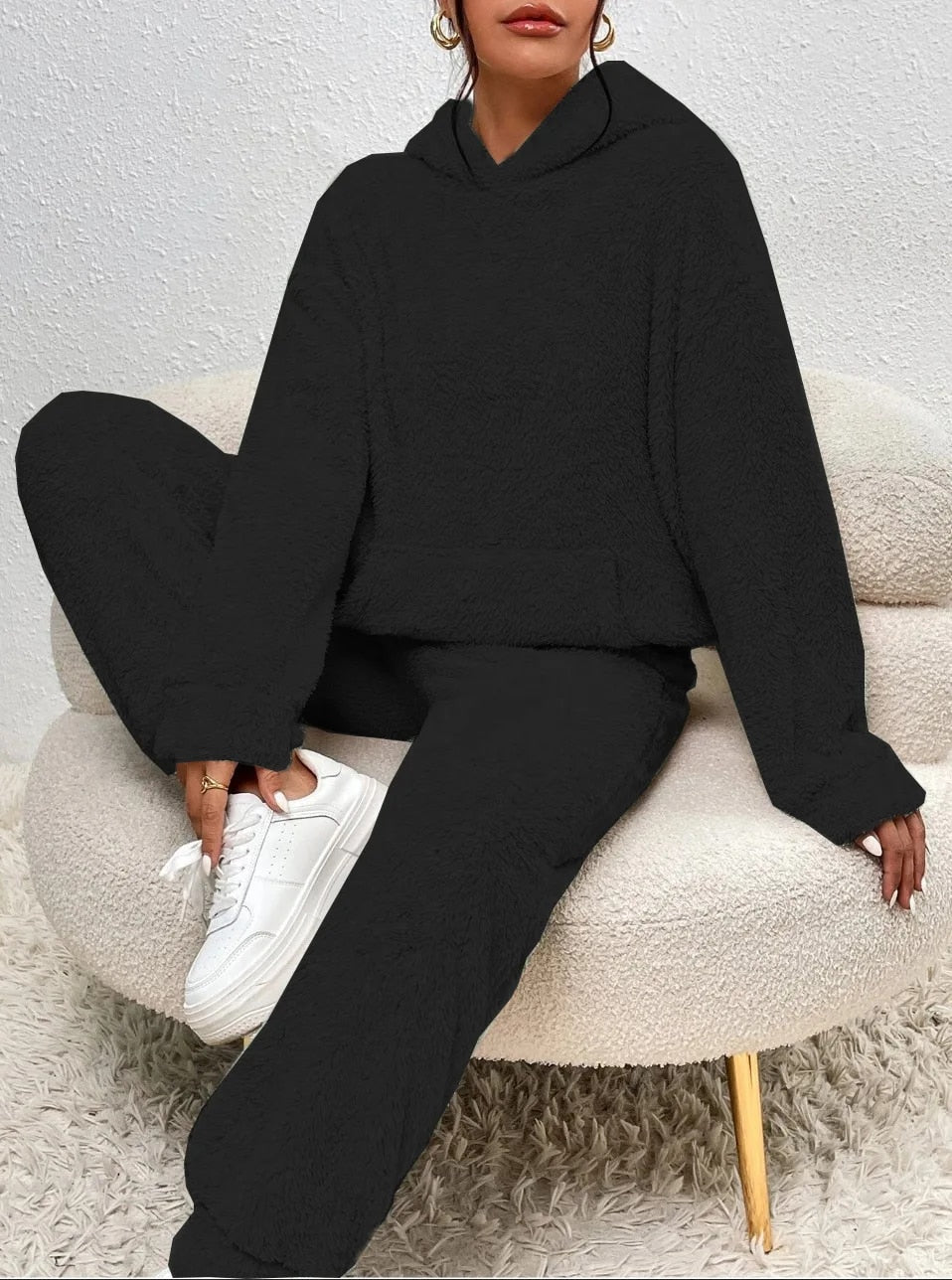 LuxeCuddle Ultra-Comfortable Teddy Hooded Pajama | Treat Yourself to Unmatched Comfort and Style for Relaxation at Home