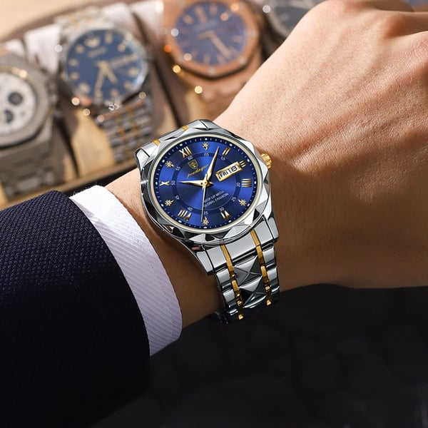 Luxury Waterproof Men's Watch from Premium Brand with Luminous Function
