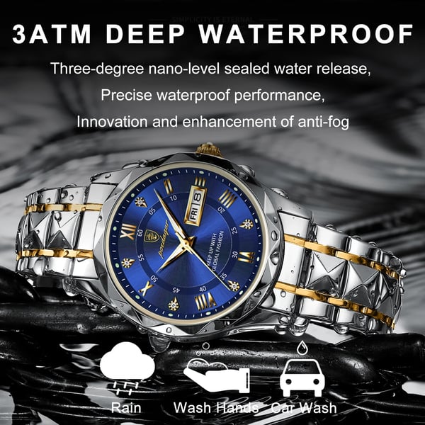 Luxury Waterproof Men's Watch from Premium Brand with Luminous Function
