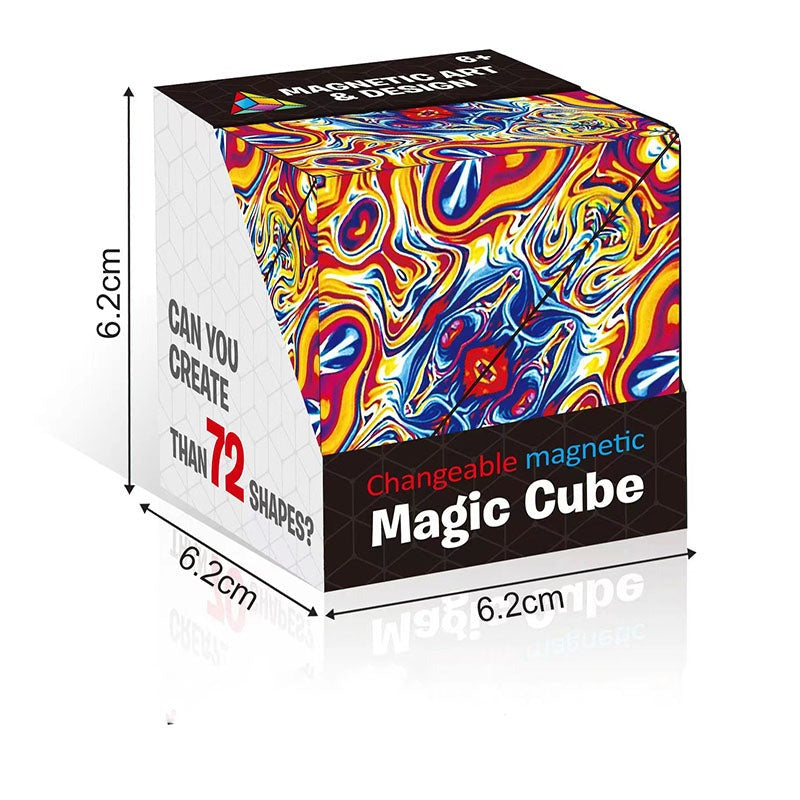Magical Magnetic Cube 70 Different Shapes Learning Education Kids Toy