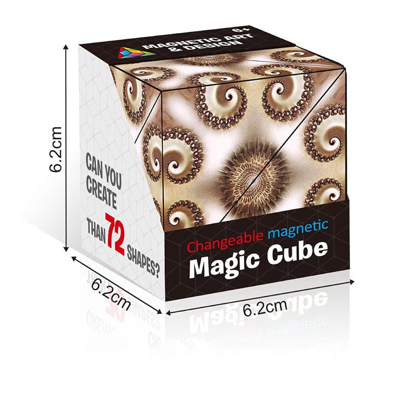 Magical Magnetic Cube 70 Different Shapes Learning Education Kids Toy